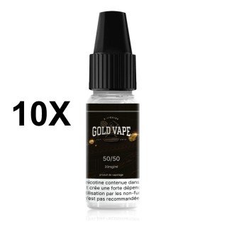 Booster de nicotine Gold Vape 20 mg - 50PG/50VG Pack de 20
