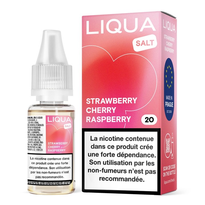 LIQUA Strawberry Cherry Raspberry aux sels de nicotine