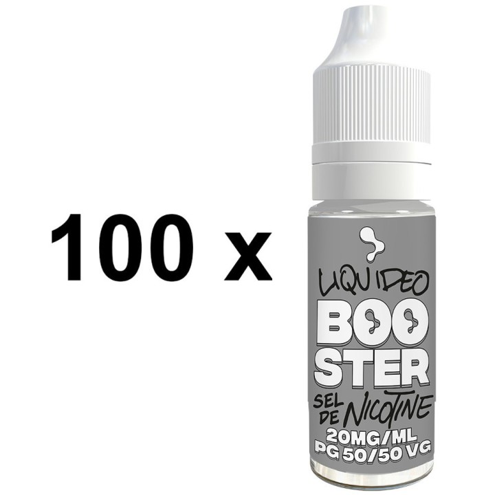 Booster de nicotine aux sels Liquideo 20 mg – 50PG/50VG – Lot de 100