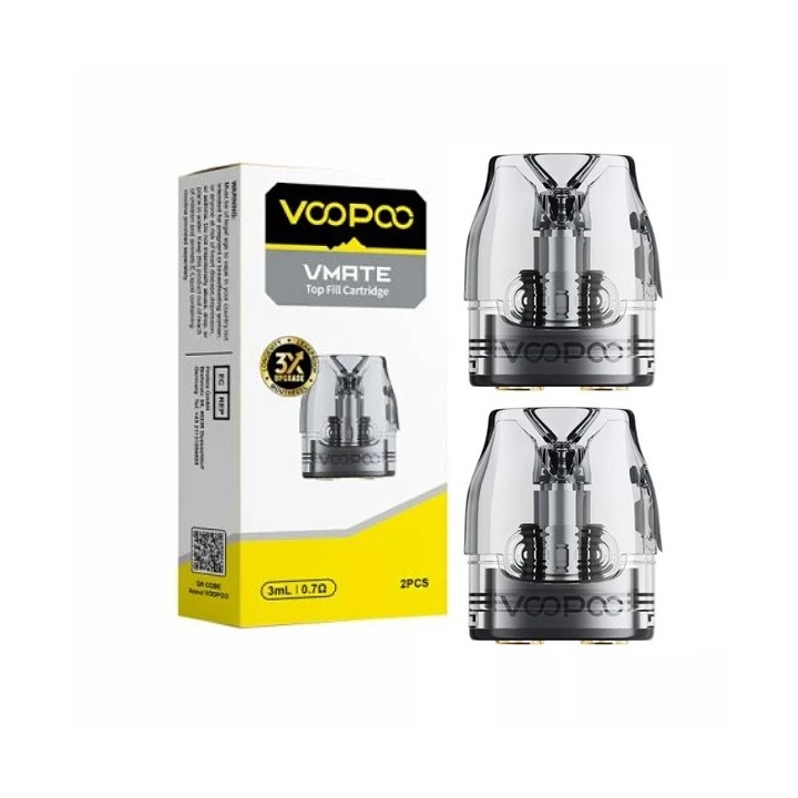 Cartouches VMate V3 0.7 Ohms - Voopoo pack de 2