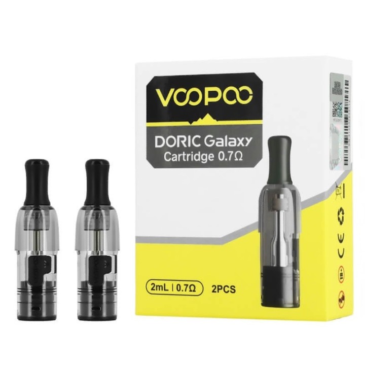 Kartuschen Doric Galaxy 0.7 Ohms - Voopoo 2er-Pack