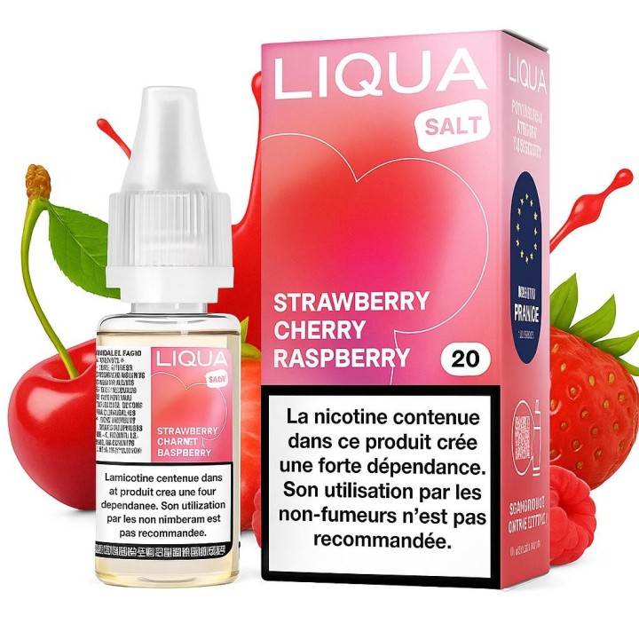 LIQUA Strawberry Cherry Raspberry aux sels de nicotine