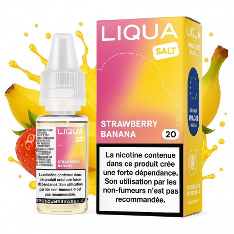 LIQUA Strawberry Banana aux sels de nicotine