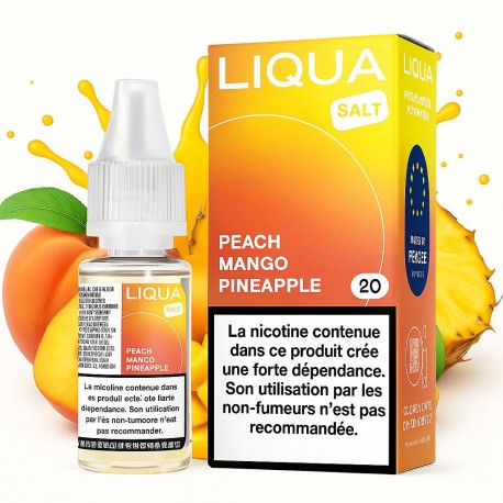 LIQUA Peach Mango Pineapple aux sels de nicotine