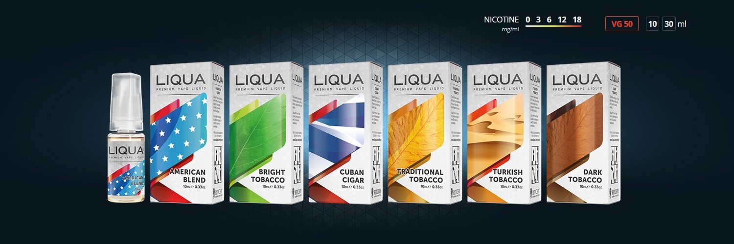 liqua traditional tobacco New 10ml Liqua Premium Vape Liquid